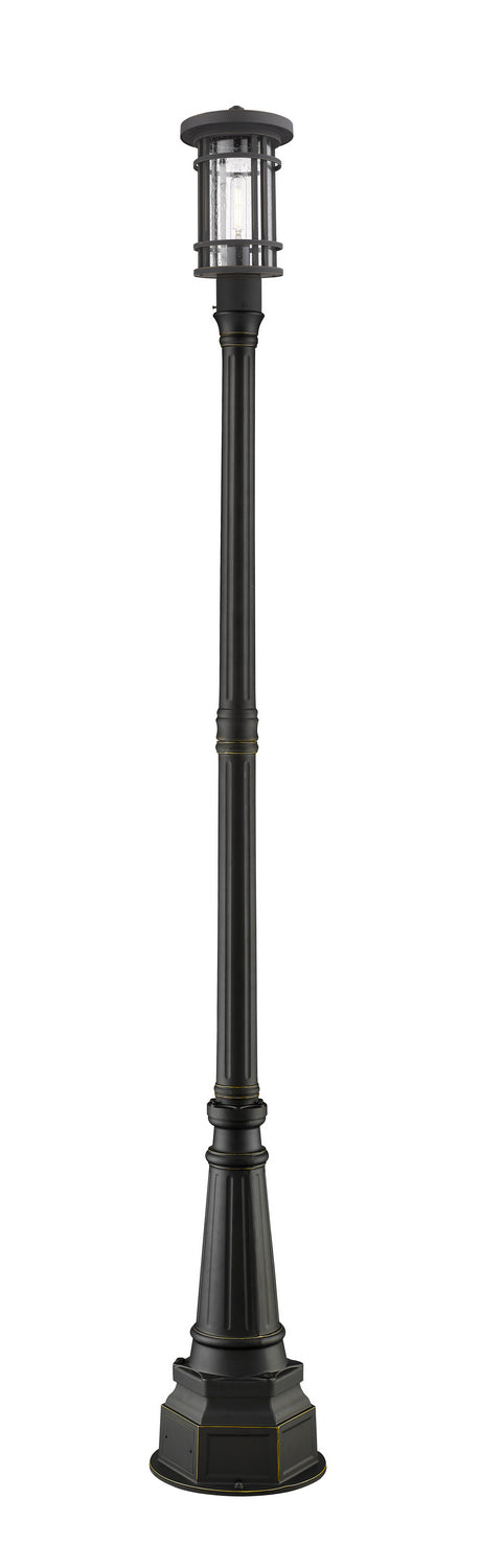 Z-Lite 570PHM-564P-ORB One Light Outdoor Post Mounted Fixture, Oil Rubbed Bronze