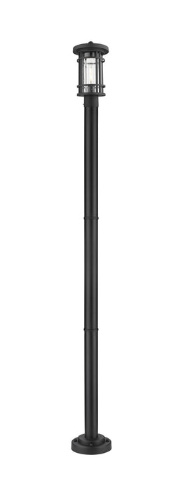 Z-Lite 570PHM-567P-BK One Light Outdoor Post Mounted Fixture, Black