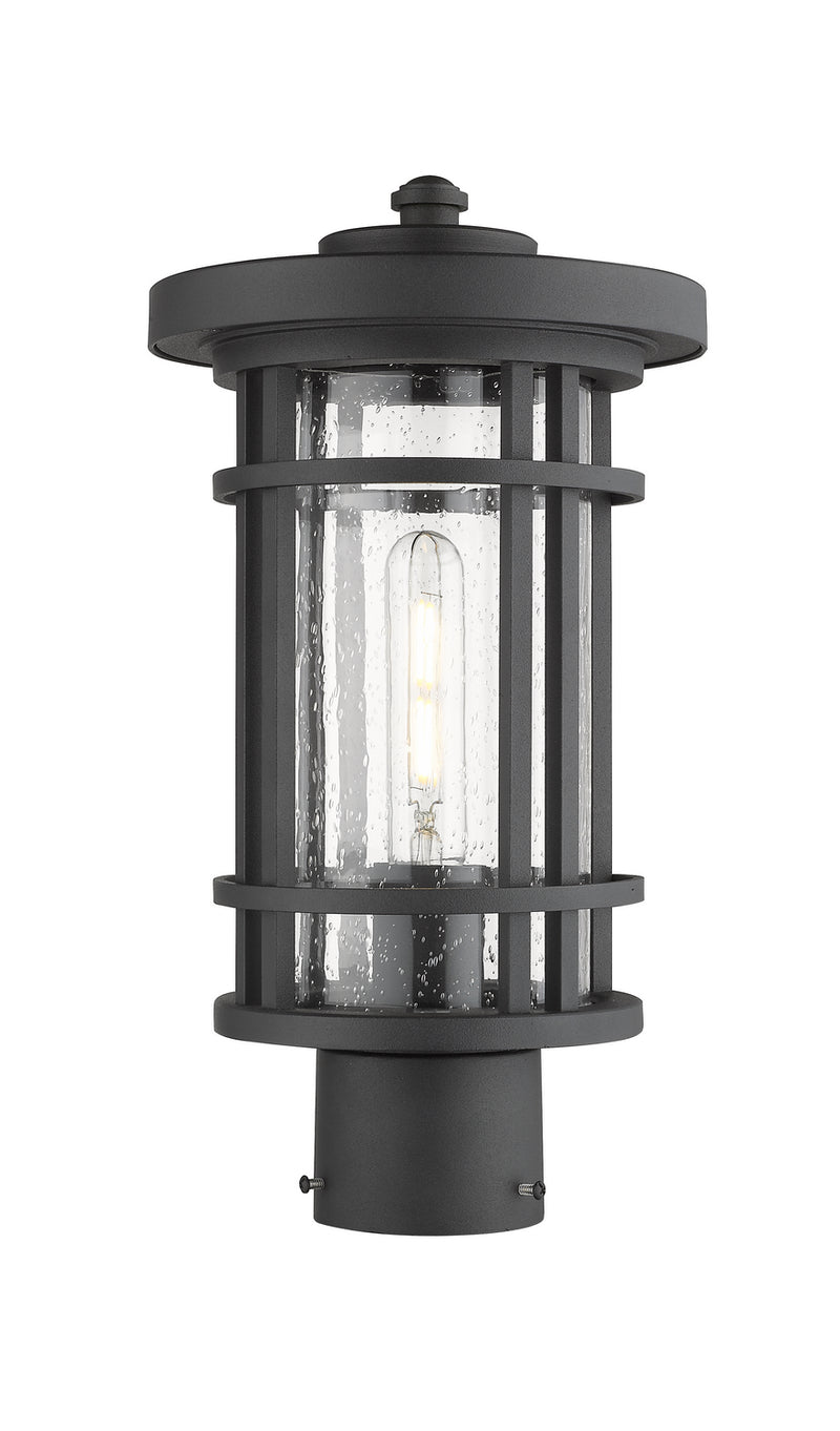 Z-Lite 570PHM-BK One Light Outdoor Post Mount Fixture, Black