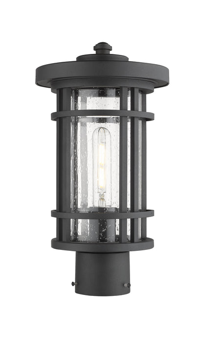 Z-Lite 570PHM-BK One Light Outdoor Post Mount Fixture, Black