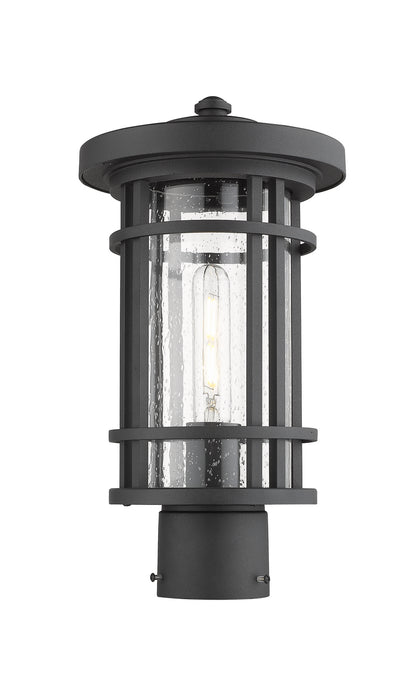 Z-Lite 570PHM-BK One Light Outdoor Post Mount Fixture, Black