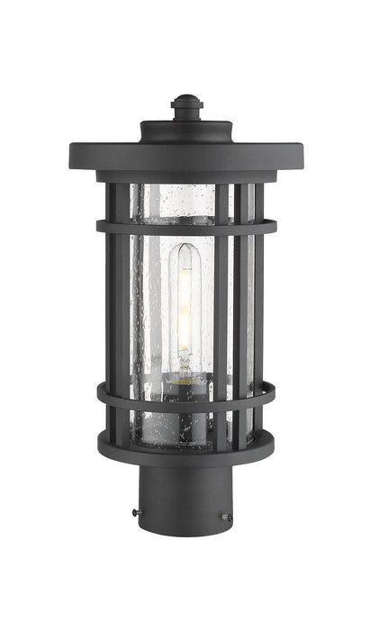 Z-Lite 570PHM-BK One Light Outdoor Post Mount Fixture, Black