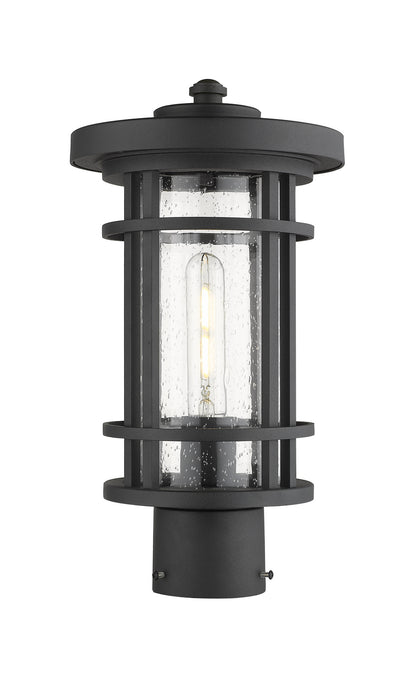 Z-Lite 570PHM-BK One Light Outdoor Post Mount Fixture, Black