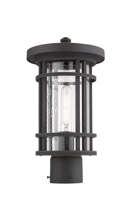 Z-Lite 570PHM-ORB One Light Outdoor Post Mount Fixture, Oil Rubbed Bronze