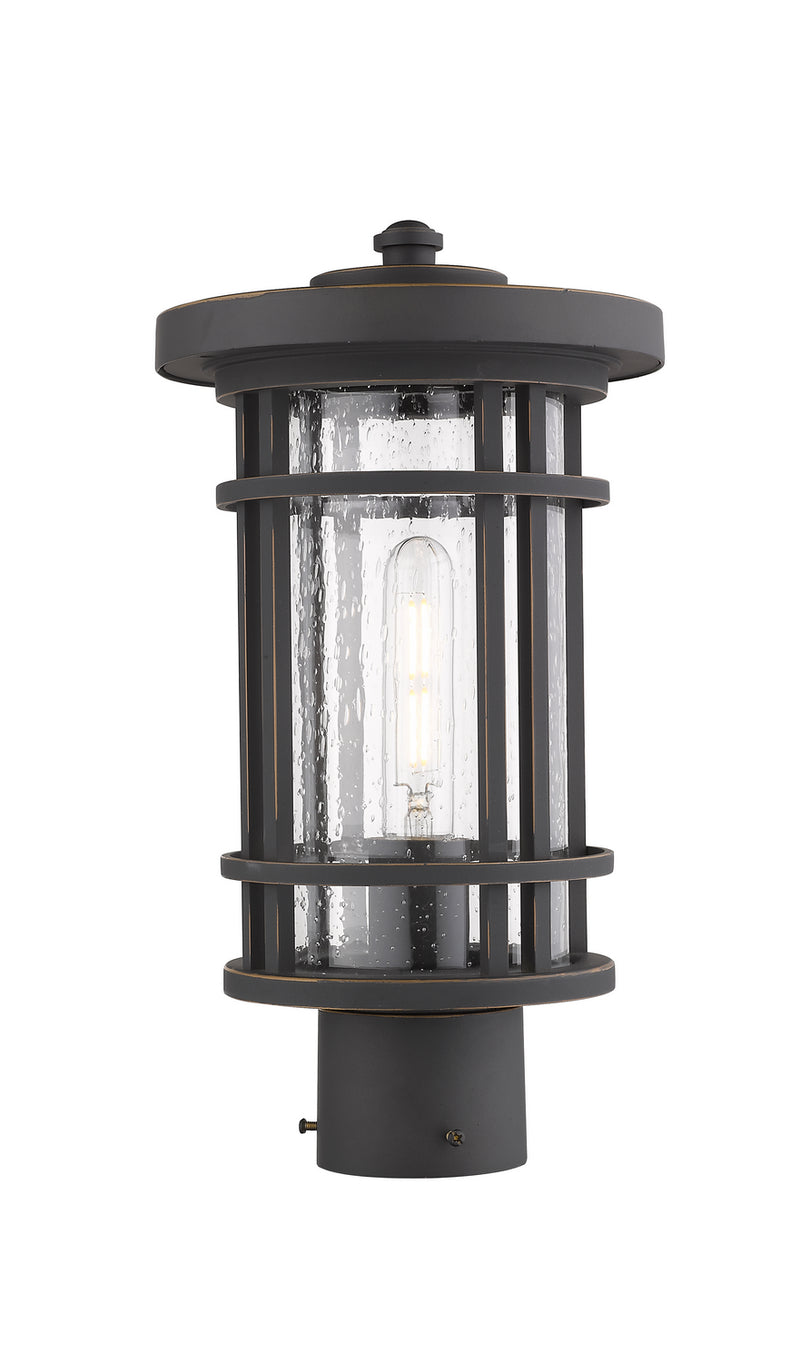 Z-Lite 570PHM-ORB One Light Outdoor Post Mount Fixture, Oil Rubbed Bronze