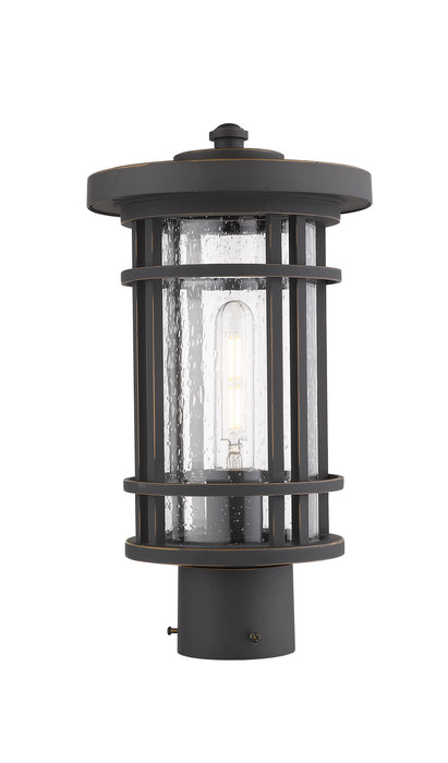 Z-Lite 570PHM-ORB One Light Outdoor Post Mount Fixture, Oil Rubbed Bronze