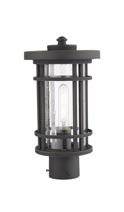 Z-Lite 570PHM-ORB One Light Outdoor Post Mount Fixture, Oil Rubbed Bronze