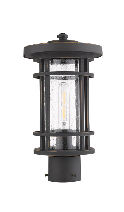Z-Lite 570PHM-ORB One Light Outdoor Post Mount Fixture, Oil Rubbed Bronze