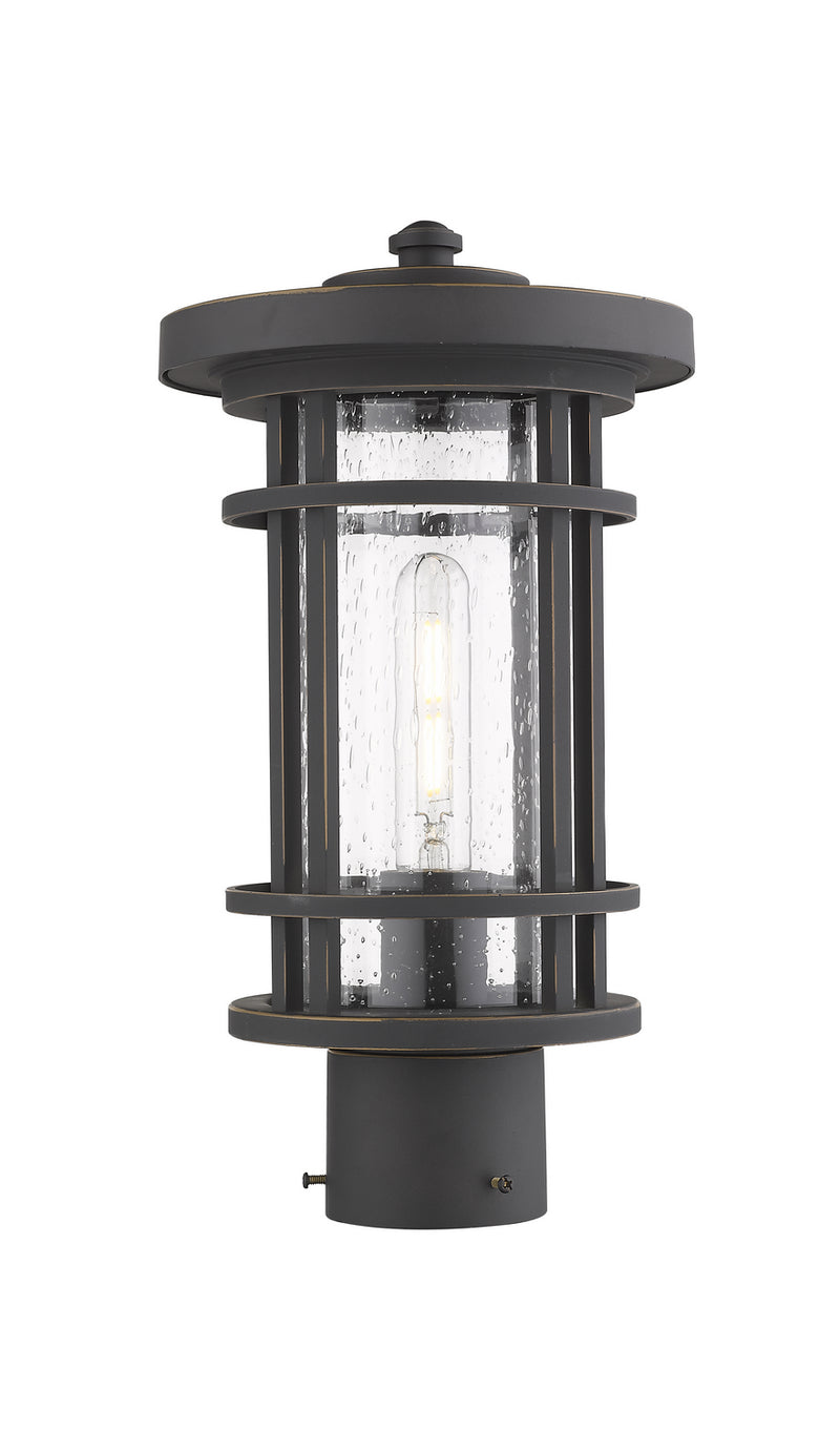 Z-Lite 570PHM-ORB One Light Outdoor Post Mount Fixture, Oil Rubbed Bronze
