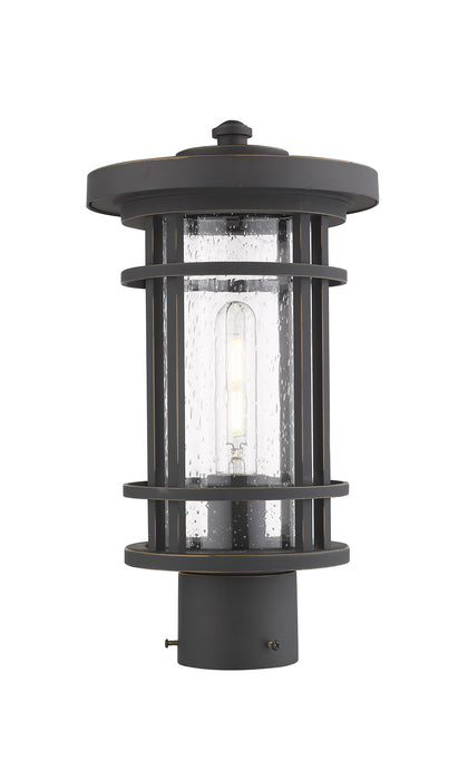 Z-Lite 570PHM-ORB One Light Outdoor Post Mount Fixture, Oil Rubbed Bronze