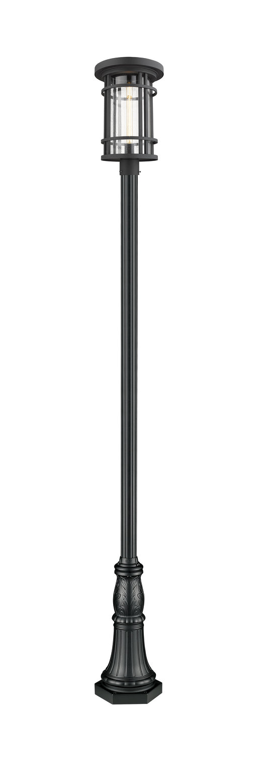 Z-Lite 570PHXL-518P-BK One Light Outdoor Post Mounted Fixture, Black