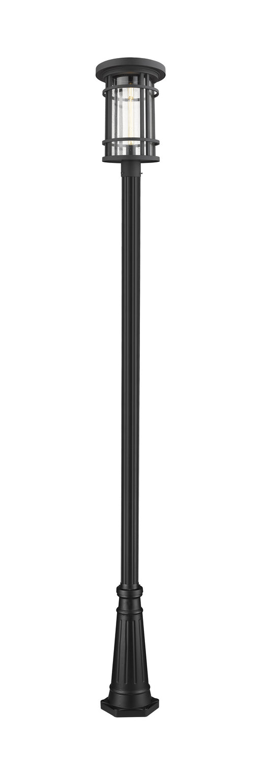 Z-Lite 570PHXL-519P-BK One Light Outdoor Post Mounted Fixture, Black