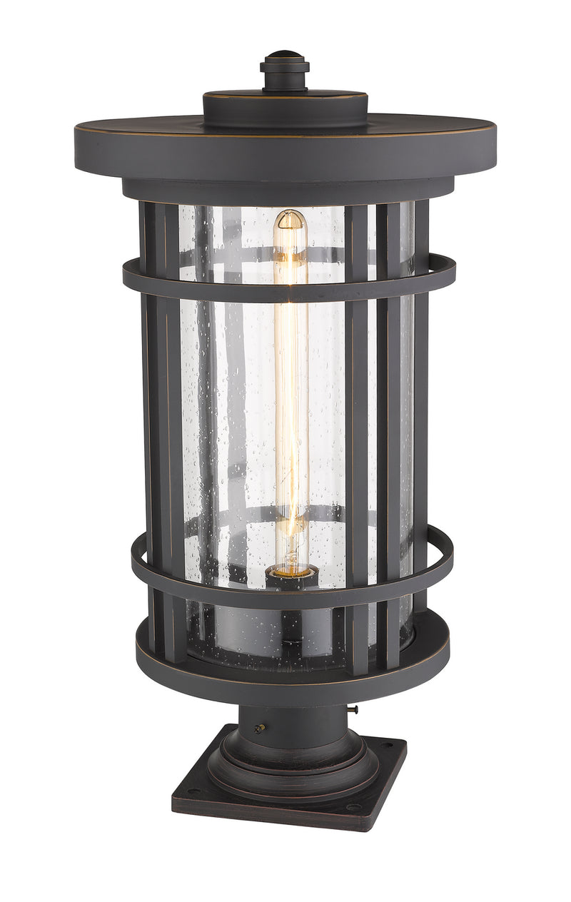 Z-Lite 570PHXL-533PM-ORB One Light Outdoor Pier Mounted Fixture, Oil Rubbed Bronze