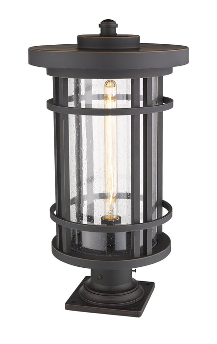Z-Lite 570PHXL-533PM-ORB One Light Outdoor Pier Mounted Fixture, Oil Rubbed Bronze