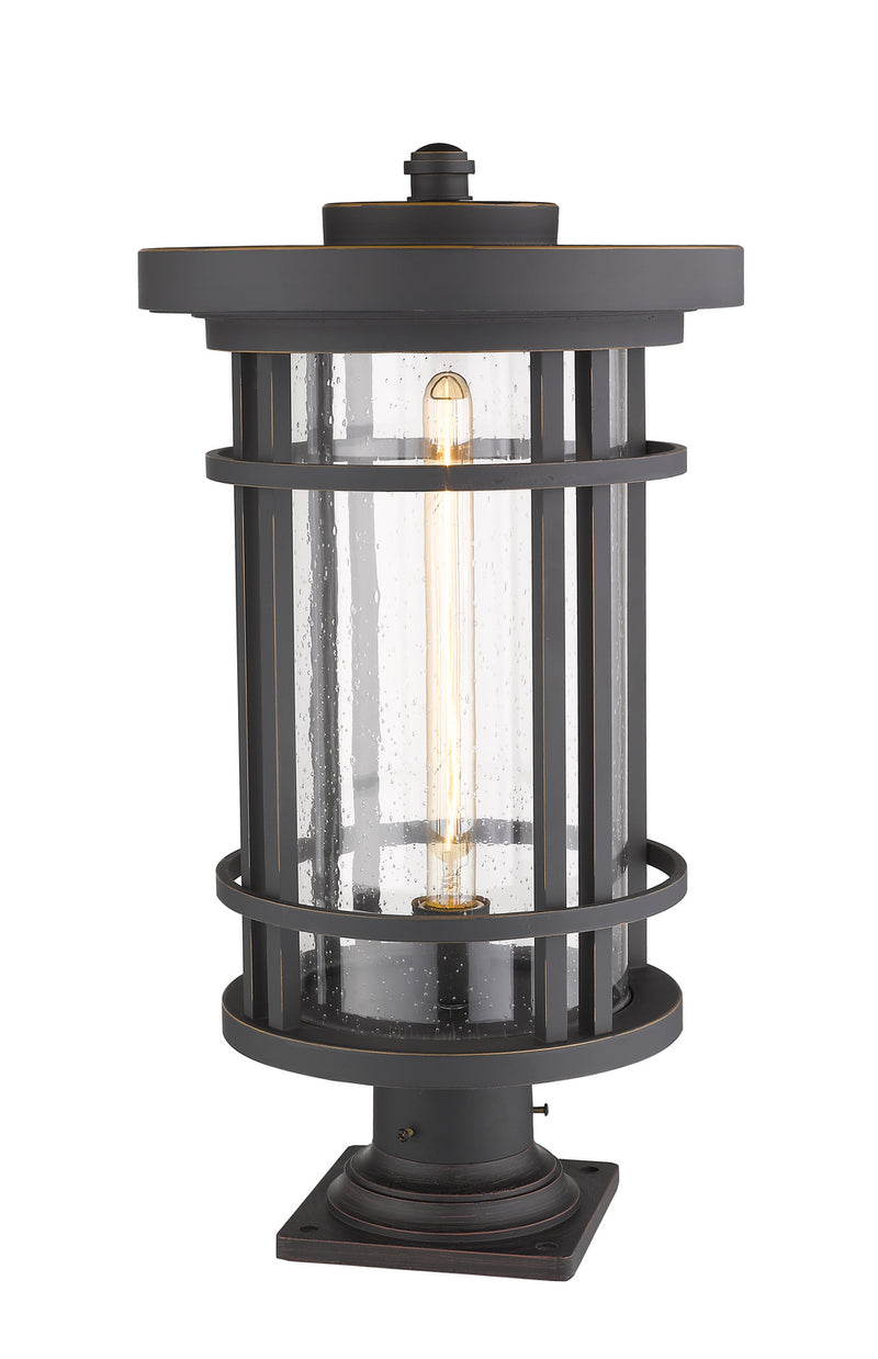 Z-Lite 570PHXL-533PM-ORB One Light Outdoor Pier Mounted Fixture, Oil Rubbed Bronze
