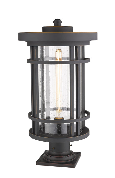 Z-Lite 570PHXL-533PM-ORB One Light Outdoor Pier Mounted Fixture, Oil Rubbed Bronze