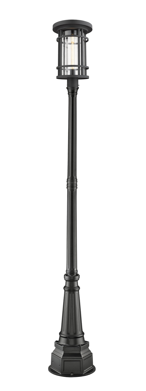 Z-Lite 570PHXL-564P-BK One Light Outdoor Post Mounted Fixture, Black