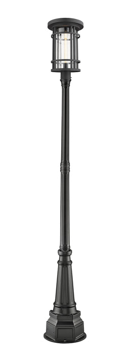 Z-Lite 570PHXL-564P-BK One Light Outdoor Post Mounted Fixture, Black