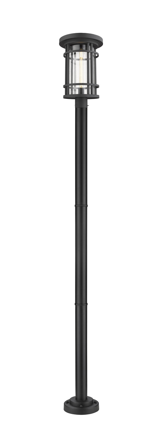 Z-Lite 570PHXL-567P-BK One Light Outdoor Post Mounted Fixture, Black