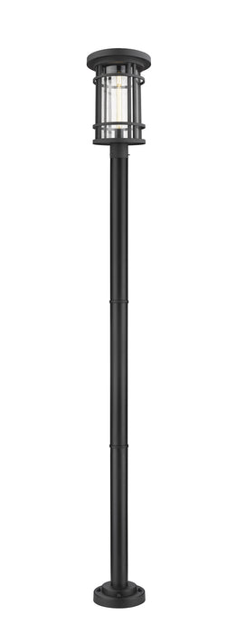 Z-Lite 570PHXL-567P-BK One Light Outdoor Post Mounted Fixture, Black