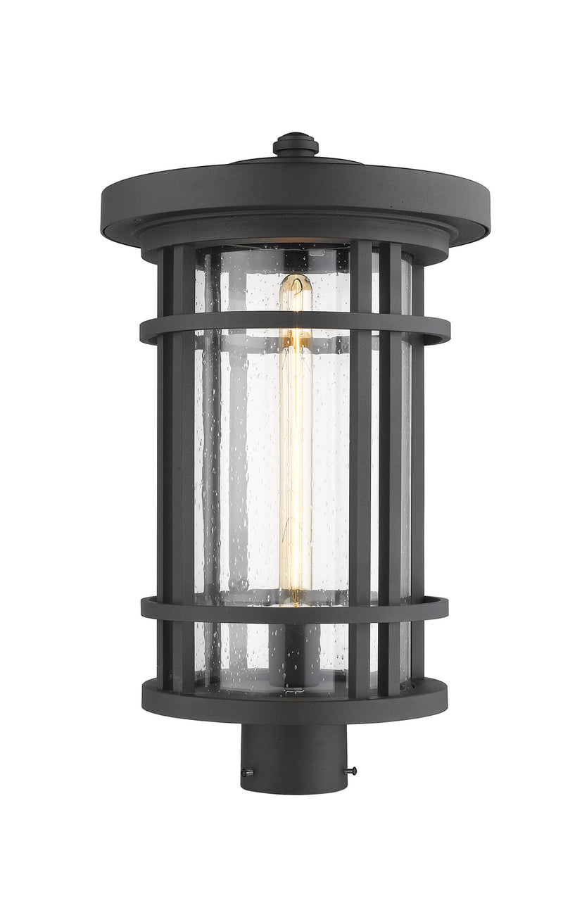 Z-Lite 570PHXL-BK One Light Outdoor Post Mount Fixture, Black