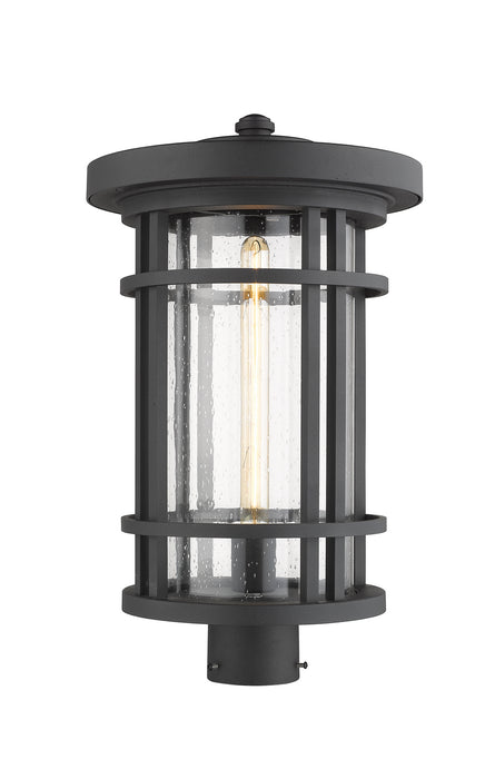 Z-Lite 570PHXL-BK One Light Outdoor Post Mount Fixture, Black