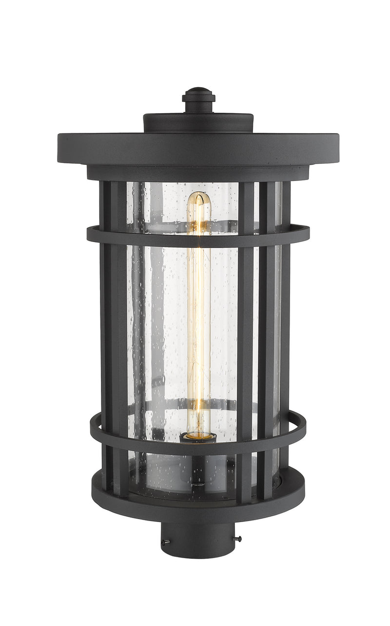 Z-Lite 570PHXL-BK One Light Outdoor Post Mount Fixture, Black