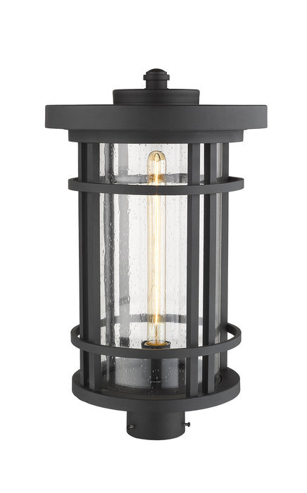 Z-Lite 570PHXL-BK One Light Outdoor Post Mount Fixture, Black
