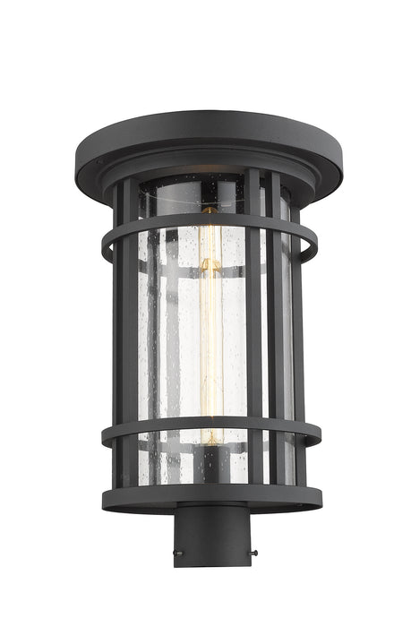 Z-Lite 570PHXL-BK One Light Outdoor Post Mount Fixture, Black