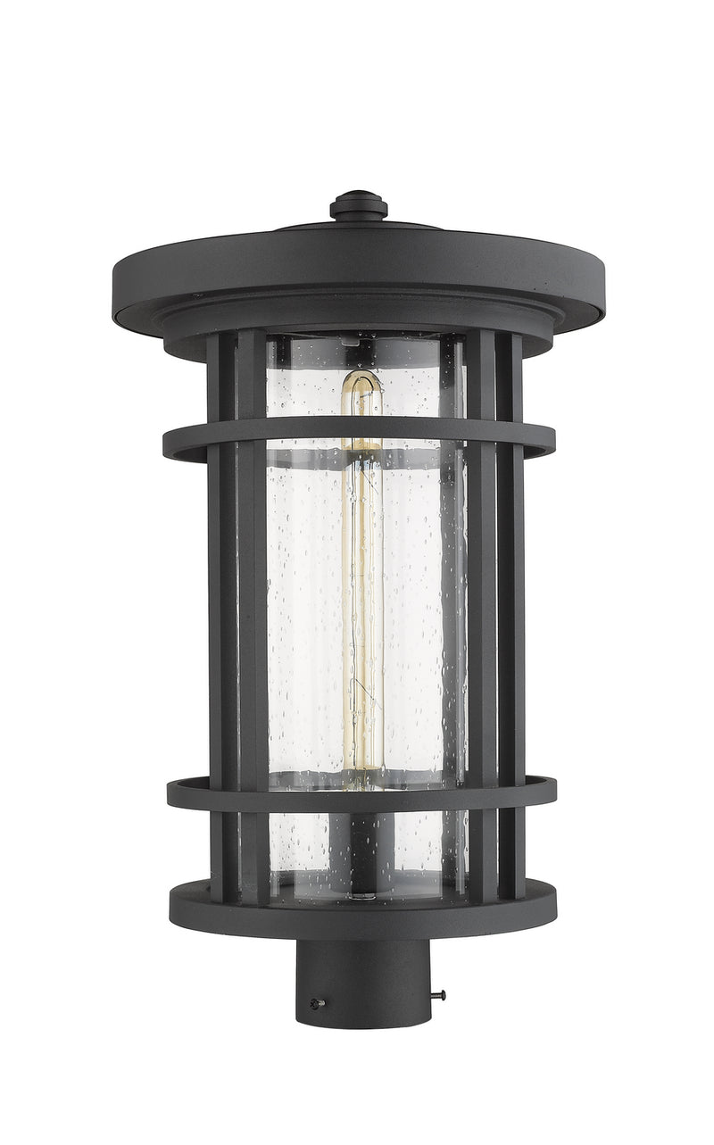 Z-Lite 570PHXL-BK One Light Outdoor Post Mount Fixture, Black