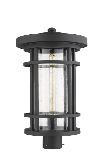 Z-Lite 570PHXL-BK One Light Outdoor Post Mount Fixture, Black