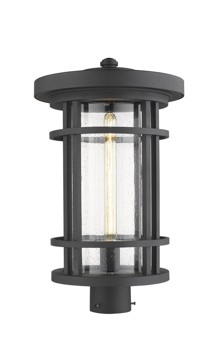 Z-Lite 570PHXL-BK One Light Outdoor Post Mount Fixture, Black
