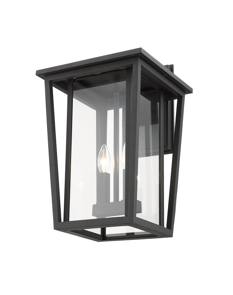 Z-Lite 571B-BK Two Light Outdoor Wall Sconce, Black