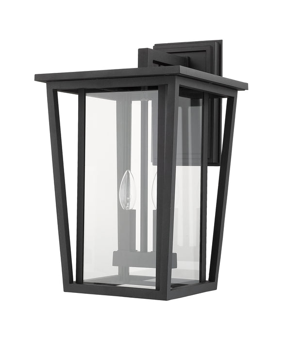 Z-Lite 571B-BK Two Light Outdoor Wall Sconce, Black
