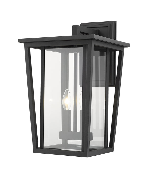 Z-Lite 571B-BK Two Light Outdoor Wall Sconce, Black