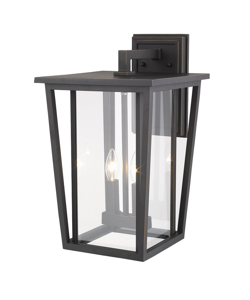 Z-Lite 571B-ORB Two Light Outdoor Wall Sconce, Oil Rubbed Bronze