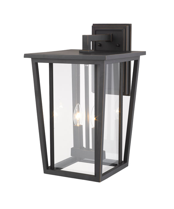 Z-Lite 571B-ORB Two Light Outdoor Wall Sconce, Oil Rubbed Bronze