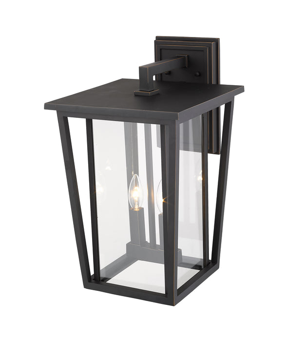 Z-Lite 571B-ORB Two Light Outdoor Wall Sconce, Oil Rubbed Bronze