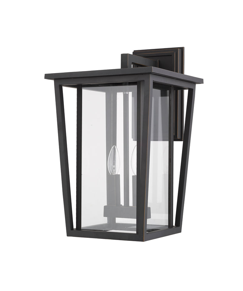 Z-Lite 571B-ORB Two Light Outdoor Wall Sconce, Oil Rubbed Bronze