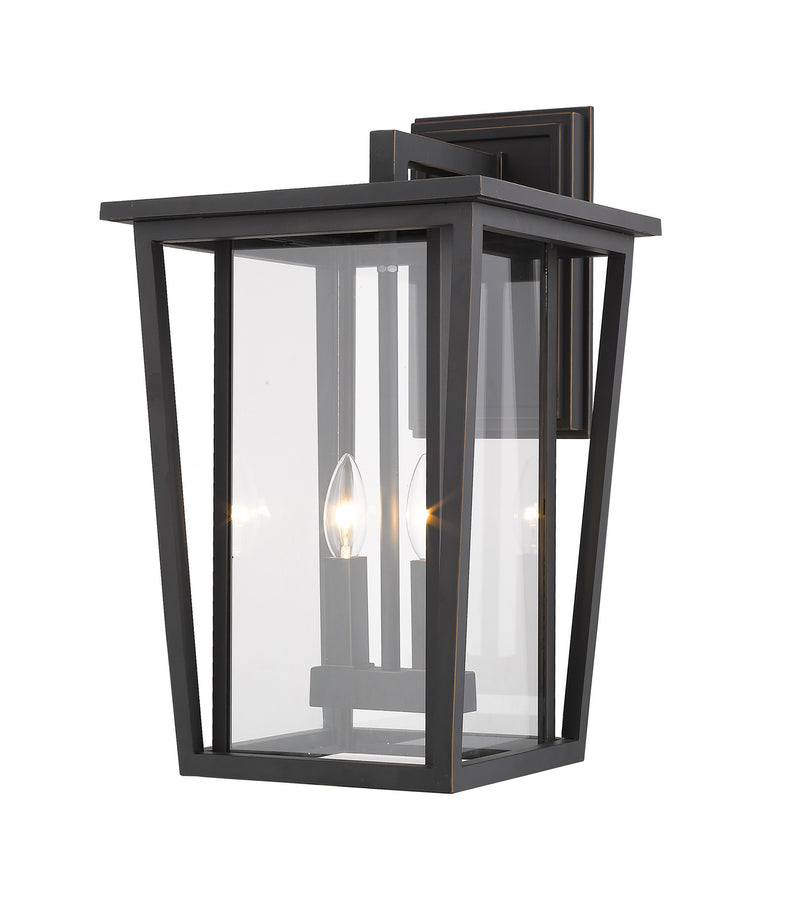 Z-Lite 571B-ORB Two Light Outdoor Wall Sconce, Oil Rubbed Bronze