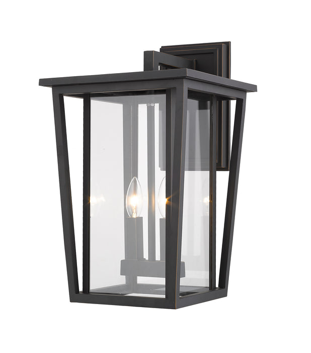 Z-Lite 571B-ORB Two Light Outdoor Wall Sconce, Oil Rubbed Bronze