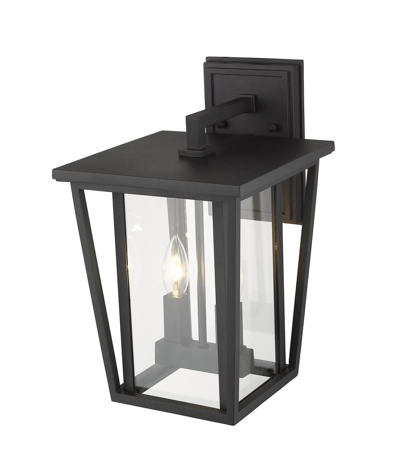 Z-Lite 571M-BK Two Light Outdoor Wall Sconce, Black