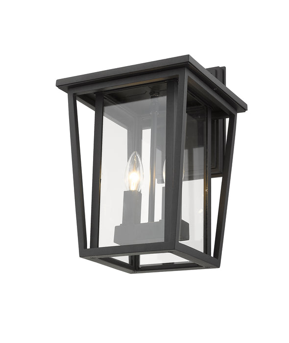 Z-Lite 571M-BK Two Light Outdoor Wall Sconce, Black