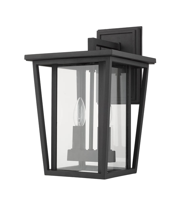 Z-Lite 571M-BK Two Light Outdoor Wall Sconce, Black