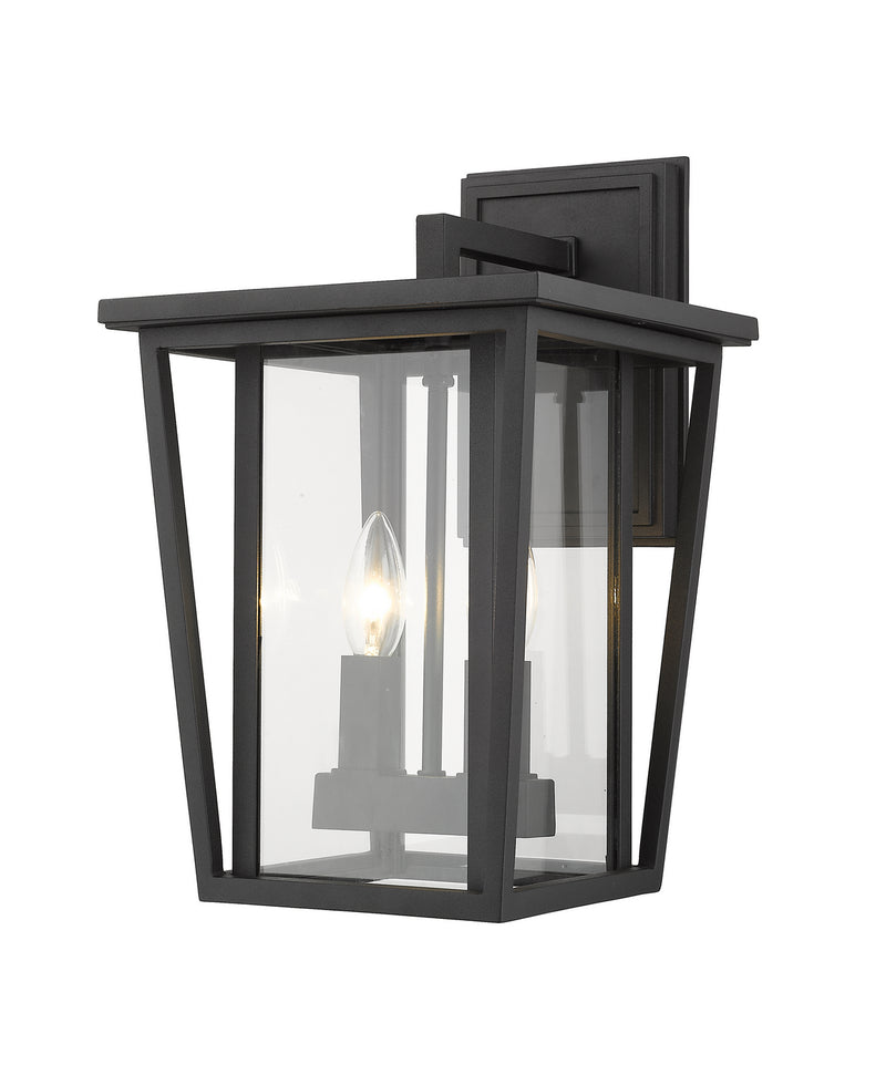 Z-Lite 571M-BK Two Light Outdoor Wall Sconce, Black
