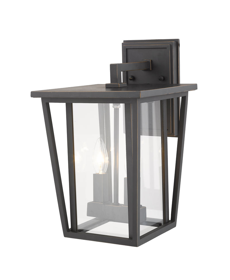 Z-Lite 571M-ORB Two Light Outdoor Wall Sconce, Oil Rubbed Bronze