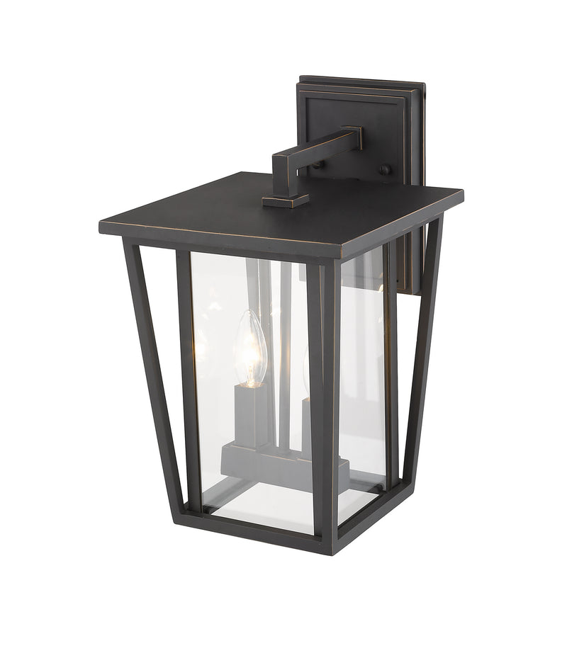 Z-Lite 571M-ORB Two Light Outdoor Wall Sconce, Oil Rubbed Bronze
