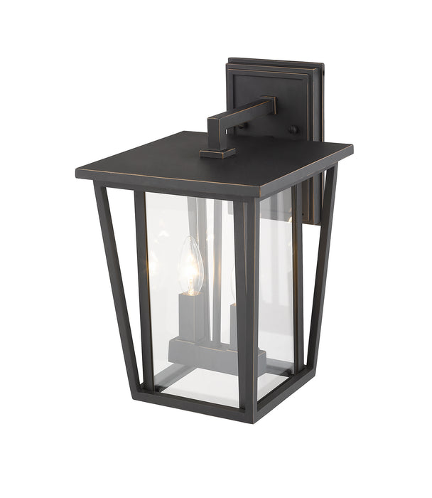 Z-Lite 571M-ORB Two Light Outdoor Wall Sconce, Oil Rubbed Bronze