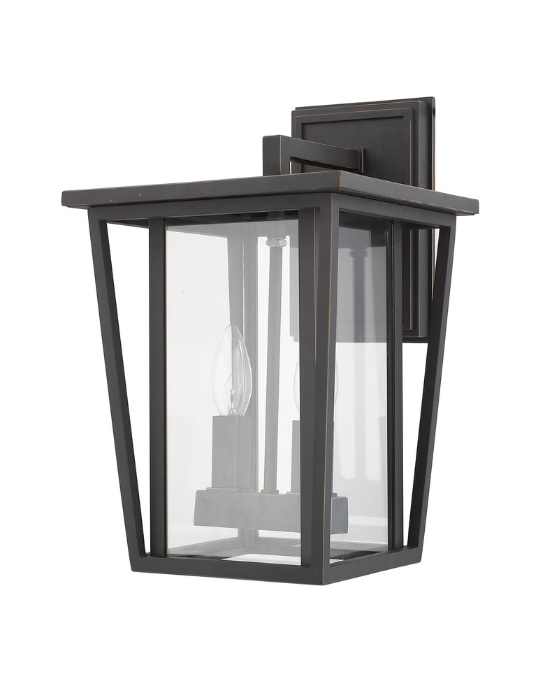 Z-Lite 571M-ORB Two Light Outdoor Wall Sconce, Oil Rubbed Bronze