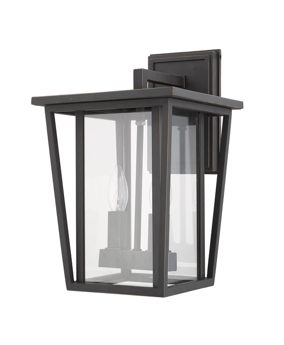 Z-Lite 571M-ORB Two Light Outdoor Wall Sconce, Oil Rubbed Bronze